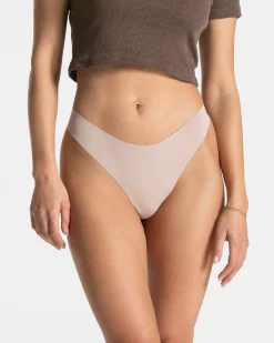 Outlet Tanga Seamless Padded (5) « avoine » Femme Chaussettes Et Sous-vêtements