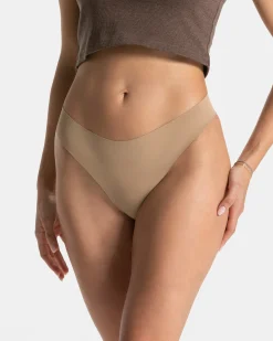 Online Tanga Seamless Padded (5) « caramel » Femme Chaussettes Et Sous-vêtements
