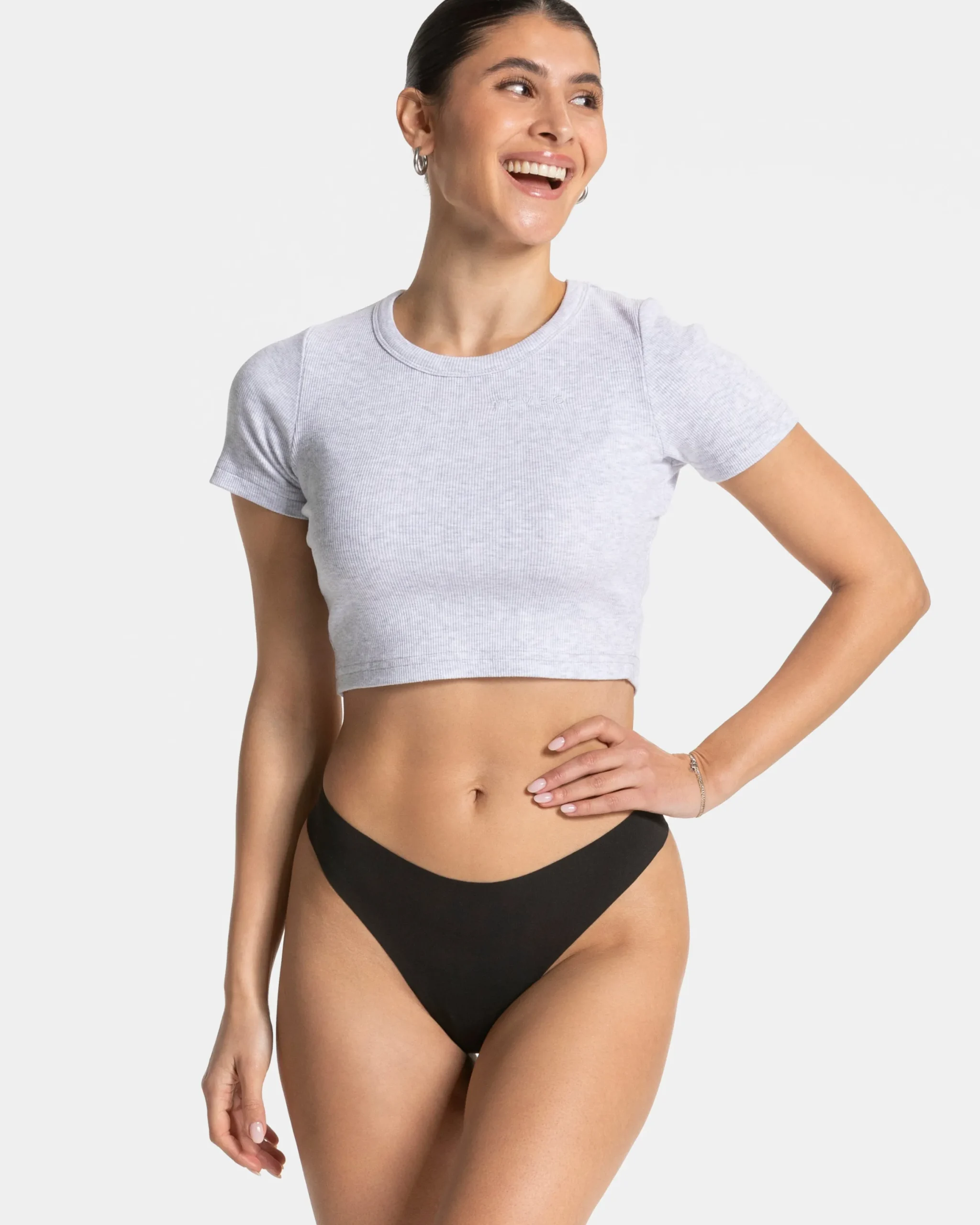 Best Tanga Seamless Padded (lot de 2) « noir » Femme Chaussettes Et Sous-vêtements