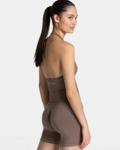 Discount Top Neckholder Timeless Pro « moka » Femme Hauts
