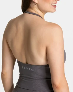 Discount Top Neckholder Timeless Pro « graphite » Femme Hauts