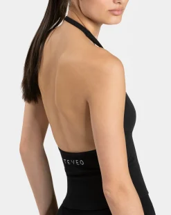 Outlet Top Neckholder Timeless Pro « noir » Femme Hauts