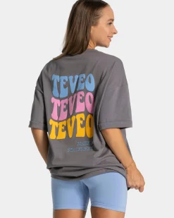 Hot T-shirt Candy Oversized « graphite » Femme T-shirts