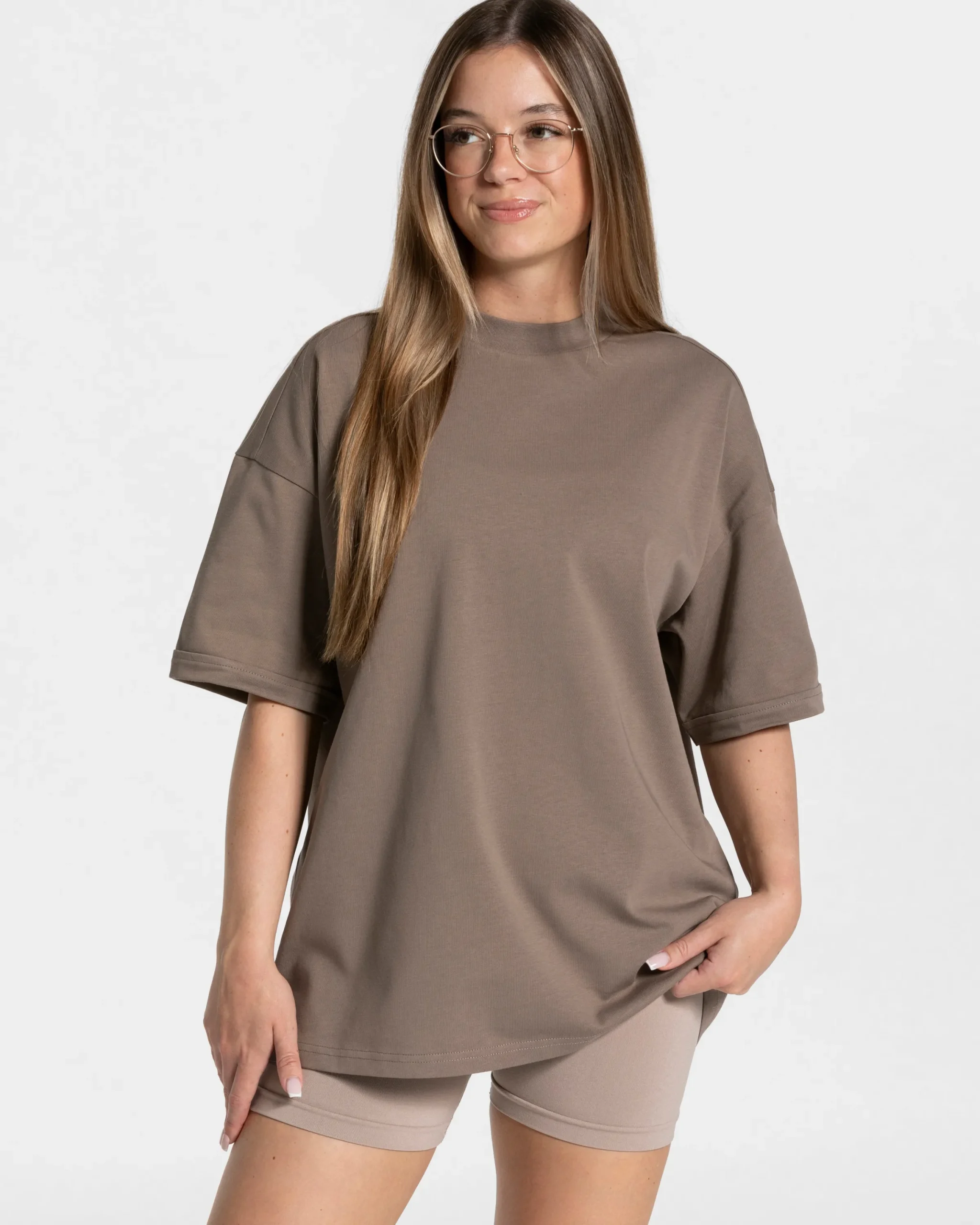 Discount T-shirt oversize Candy « moka » Femme T-shirts