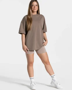 Discount T-shirt oversize Candy « moka » Femme T-shirts