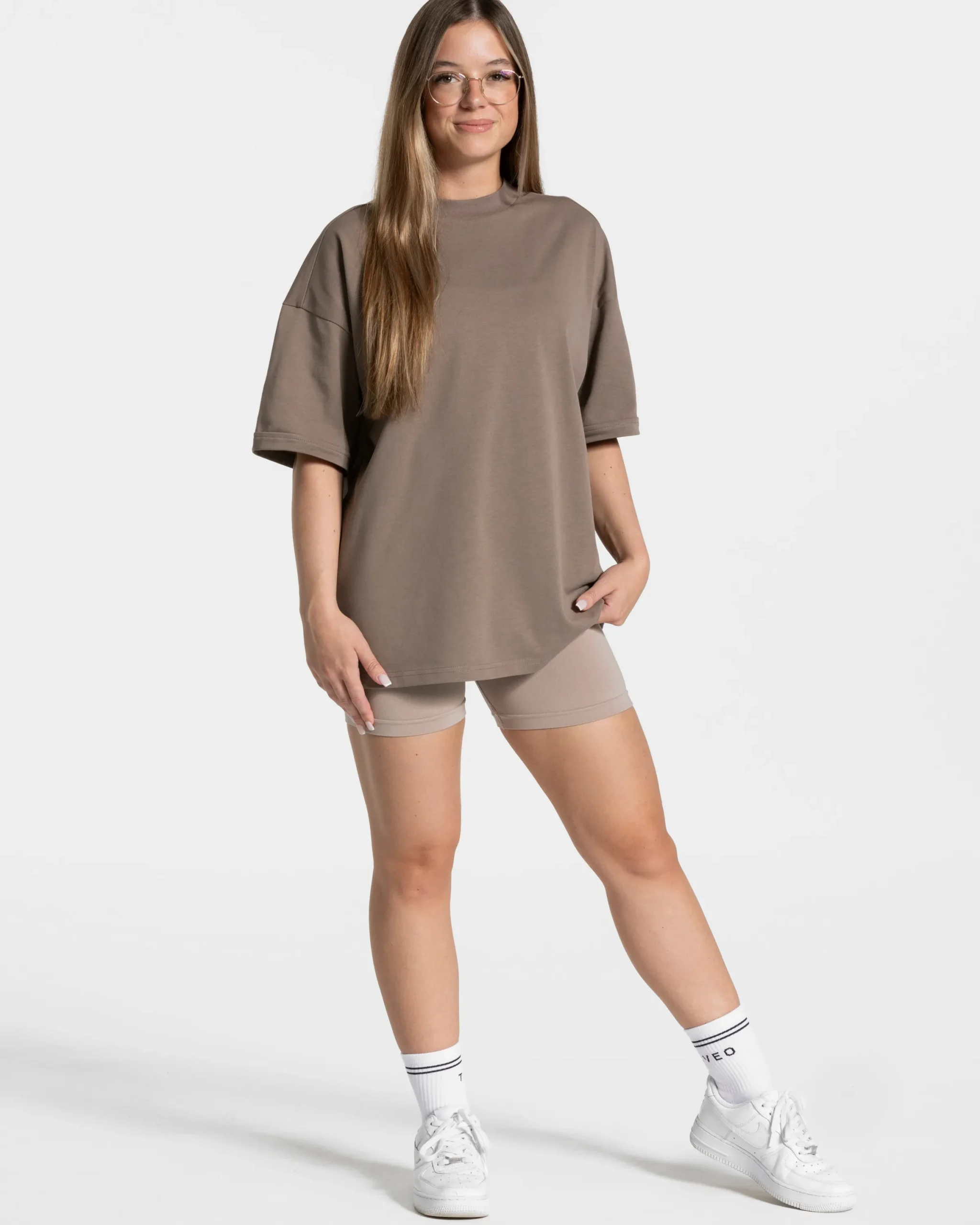Discount T-shirt oversize Candy « moka » Femme T-shirts