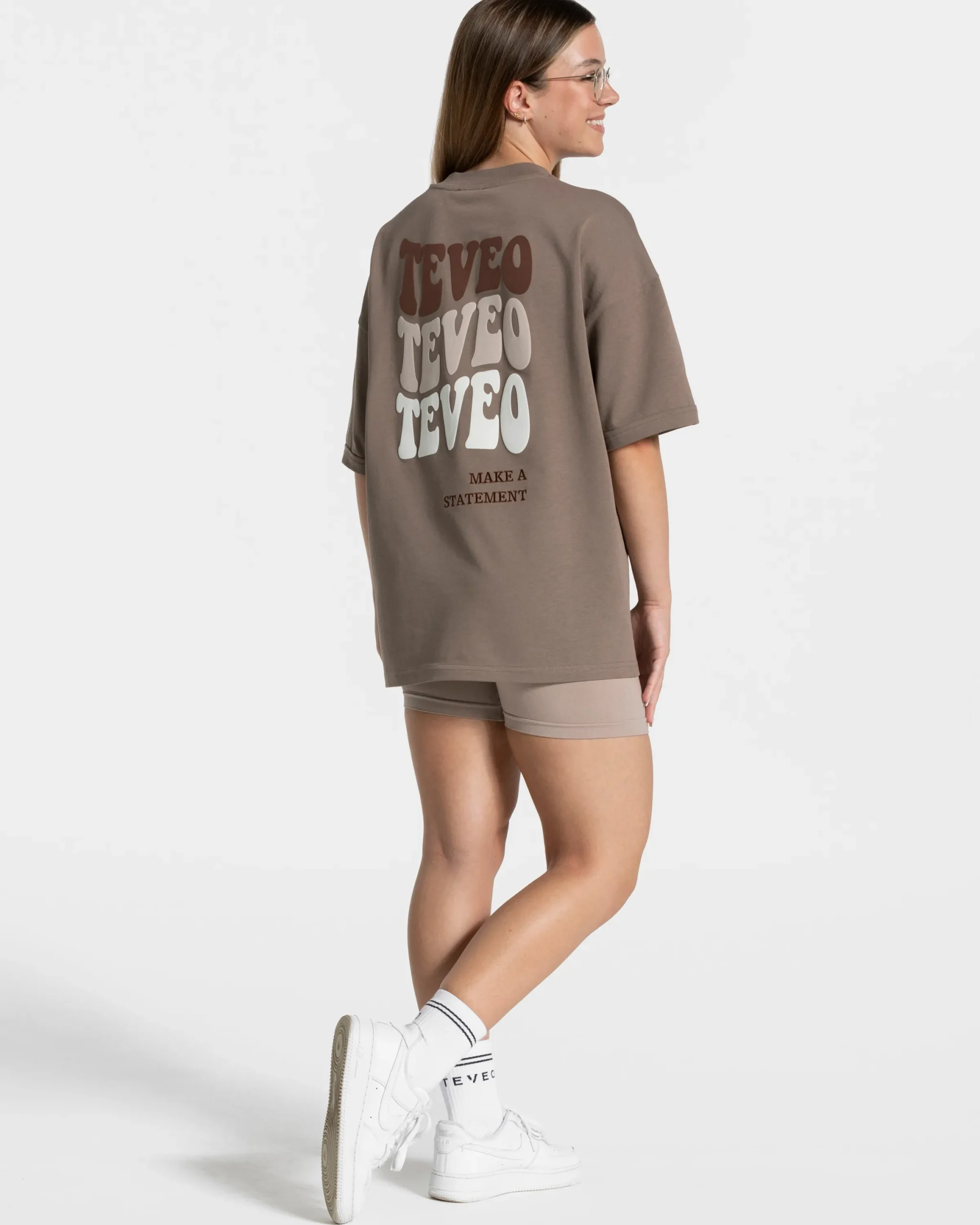Discount T-shirt oversize Candy « moka » Femme T-shirts