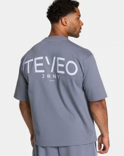 Sale T-shirt oversize Journey « argenté » Homme T-shirts