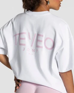 Sale T-shirt oversize Journey « blanc » Femme T-shirts
