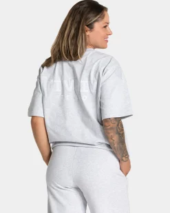 New T-shirt oversize RI’VAIV « gris clair » Femme T-shirts
