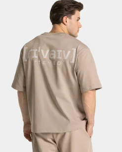Clearance T-shirt oversize RI’VAIV « taupe » Homme T-shirts