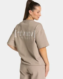 Sale T-shirt oversize RI’VAIV « taupe » Femme T-shirts