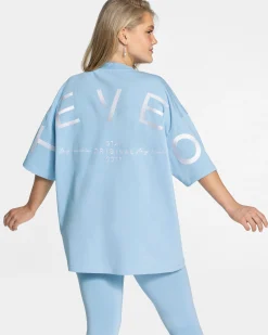 Fashion T-shirt oversize Signature « Ice Blue » Femme T-shirts