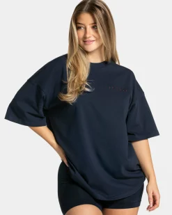 Outlet T-shirt oversize Signature « Midnight » Femme T-shirts