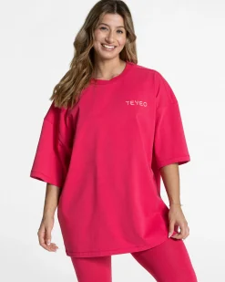 Best T-shirt oversize Signature « Berry » Femme T-shirts