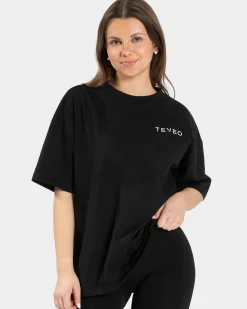 Online T-shirt oversize Signature « noir » Femme T-shirts