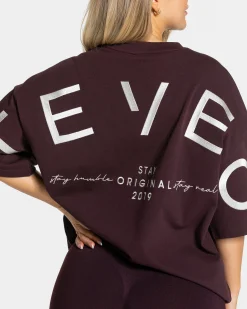 New T-shirt oversize Signature « Merlot » Femme T-shirts