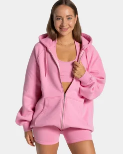 Hot Veste de sport Statement Oversized « rose » Femme Sweats À Capuche Et Vestes De Sport