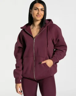 Sale Veste de sport Statement Oversized « prune » Femme Sweats À Capuche Et Vestes De Sport