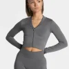 Sale Veste de sport Statement Zip « graphite » Femme Hauts À Manches Longues