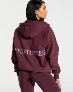 Sale Veste de sport Statement Oversized « prune » Femme Sweats À Capuche Et Vestes De Sport