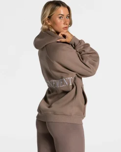 Discount Veste de sport Statement Oversized « moka » Femme Sweats À Capuche Et Vestes De Sport