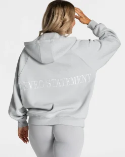 Clearance Veste de sport Statement Oversized « gris clair » Femme Sweats À Capuche Et Vestes De Sport
