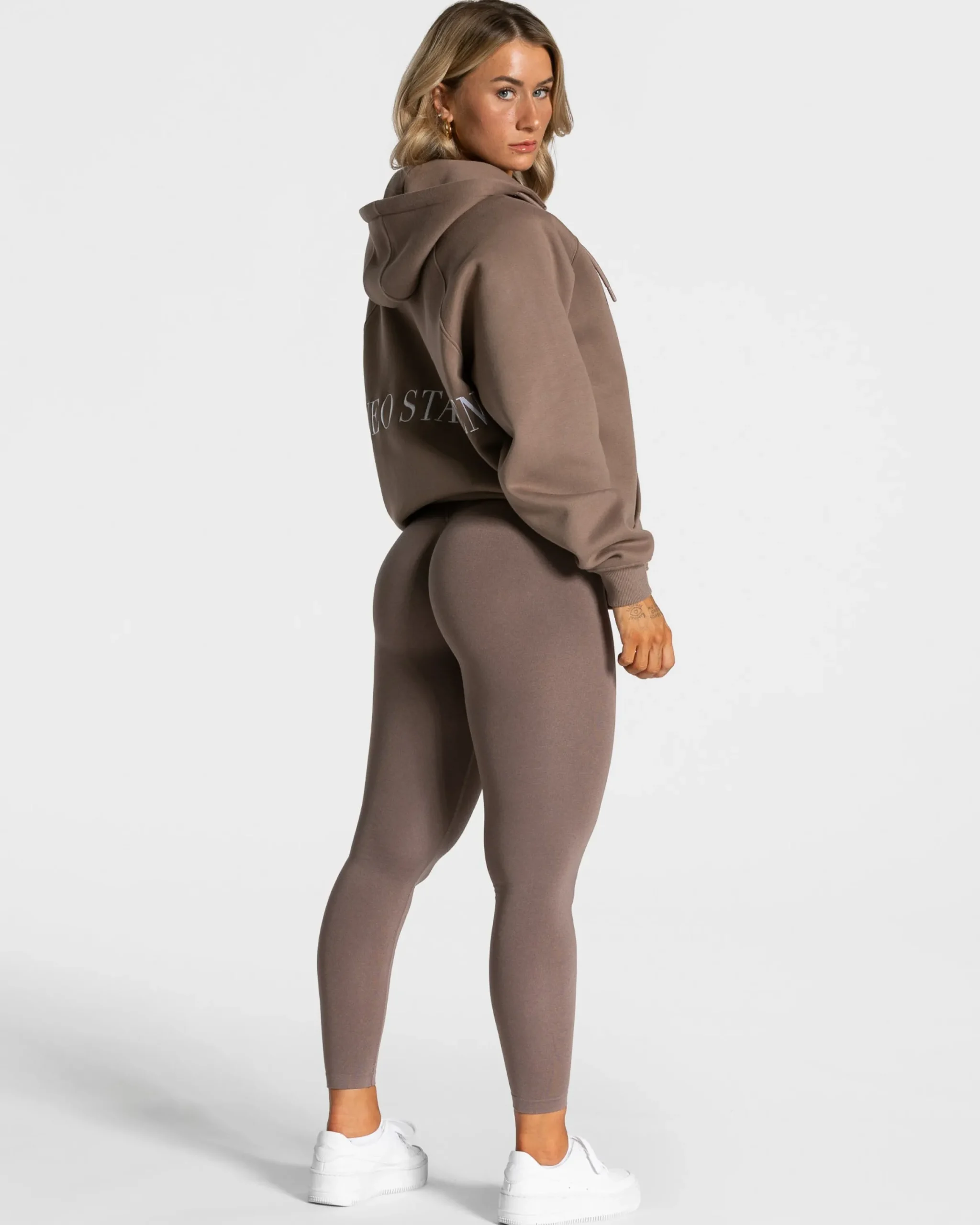 Discount Veste de sport Statement Oversized « moka » Femme Sweats À Capuche Et Vestes De Sport