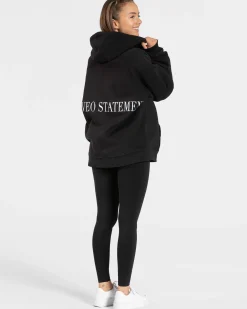 Sale Veste de sport Statement Oversized « noir » Femme Sweats À Capuche Et Vestes De Sport