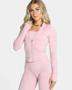 Hot Veste zippée Femme Shaping « rose » Femme Hauts À Manches Longues