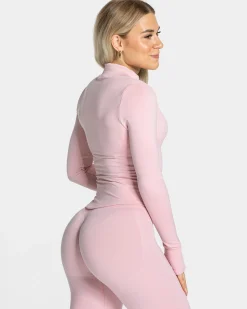 Hot Veste zippée Femme Shaping « rose » Femme Hauts À Manches Longues